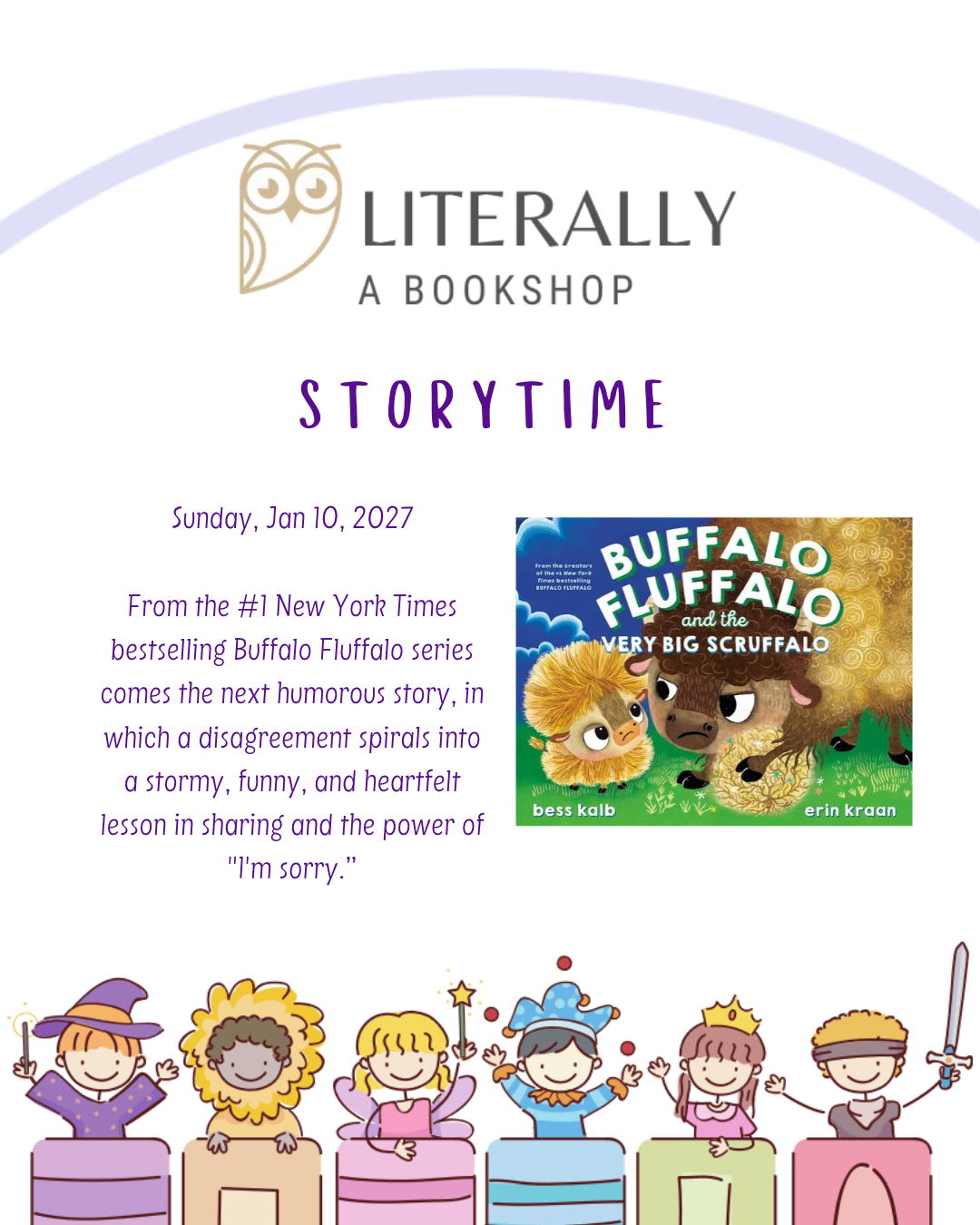 Storytime: Buffalo Fluffalo and the Very Big Scruffalo
